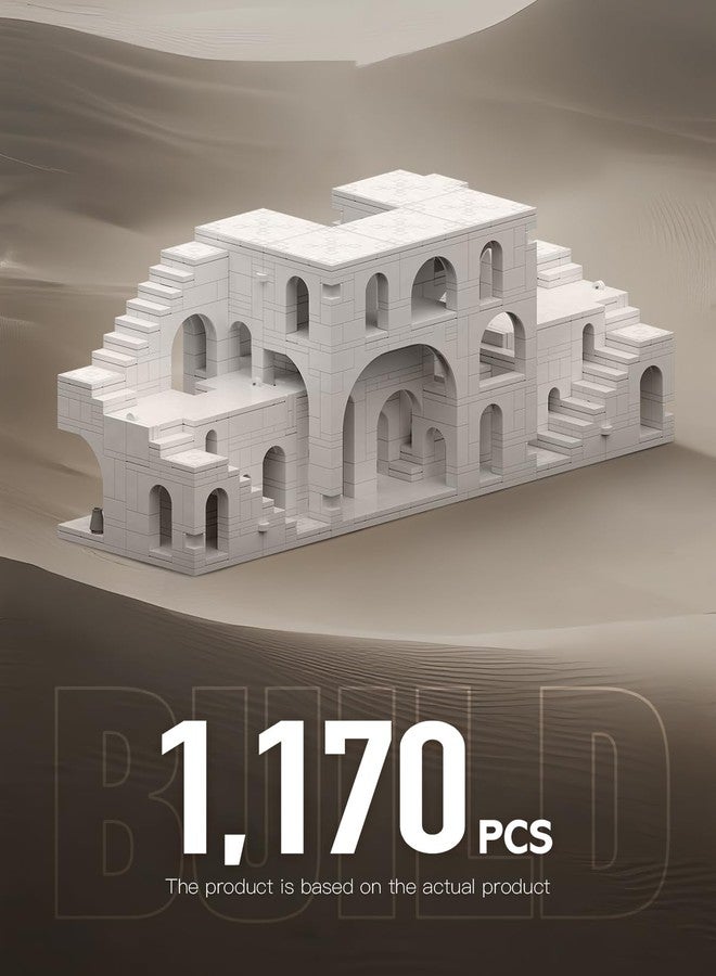dOvOb Architectural Transformable White Castle Building Blocks Set - 1170PCS Construction Magic Maze Mode Collectible Display Set for Adults and Teenagers - Image 5